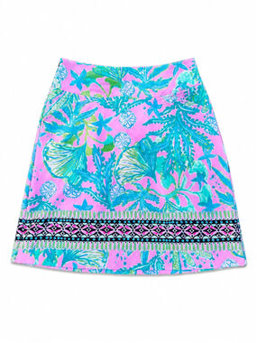 NWT Lilly Pulitzer Luxletic Monica Skort Size 0 Nautical Preppy Golf Tennis
